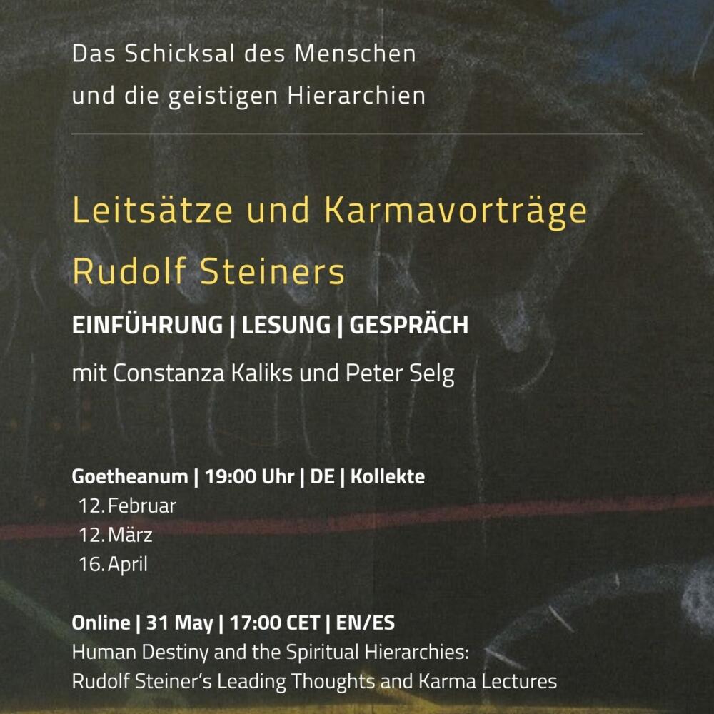 Veranstaltungsreihe: Das Schicksal des Menschen und die geistigen Hierarchien
