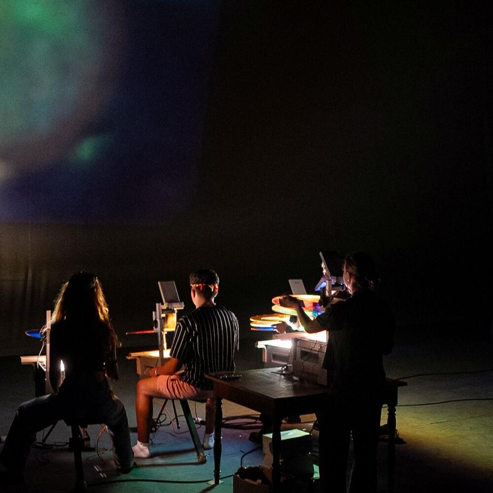 Light horses dancing on the screen