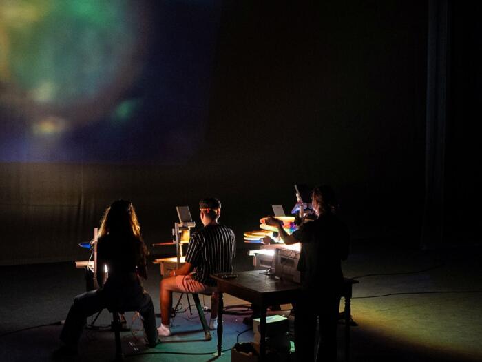 Light horses dancing on the screen