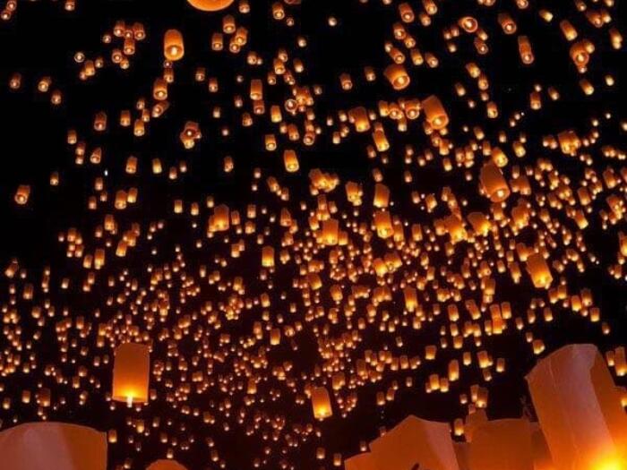 Floating lanterns