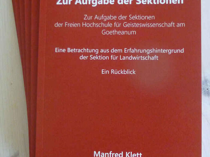 Zur Aufgabe der Sektionen
